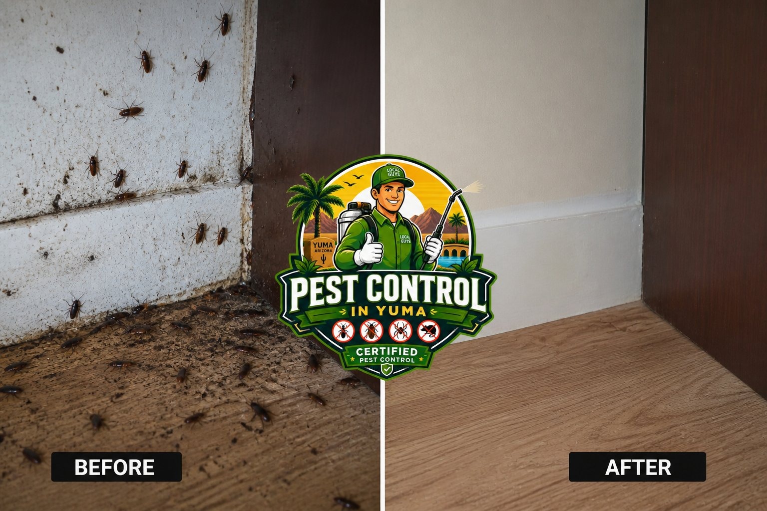 Cockroach Infestation Before After Yuma